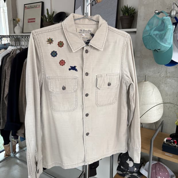 Remi relief 레미 릴리프 알로하 자수 셔츠