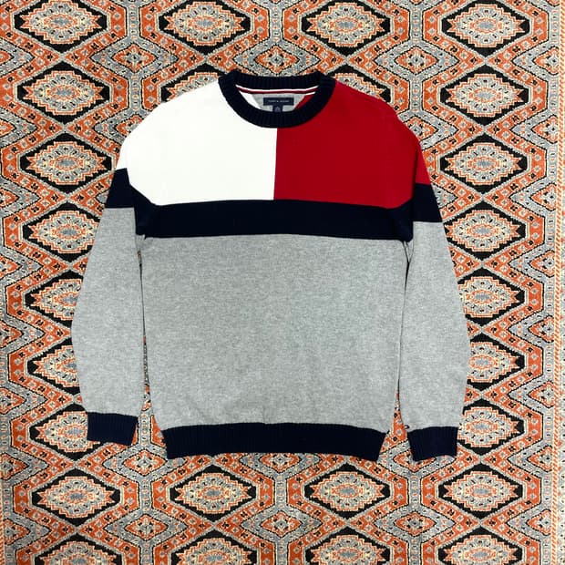 타미힐피거 그레이 니트 여성S