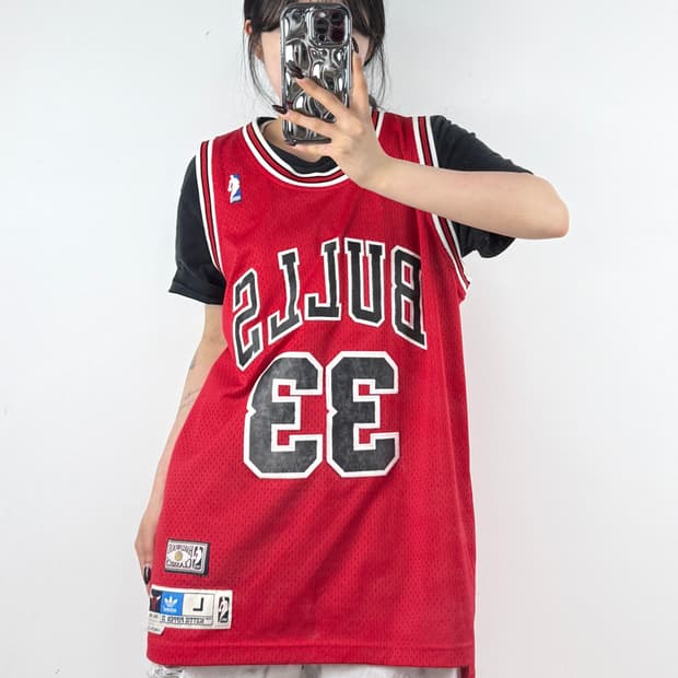 아디다스 NBA 농구 나시 유니폼 레드 E158