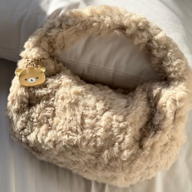 선착순곧마감!!) 리락쿠마 퍼 원핸들 모코모코 핸드백 가방