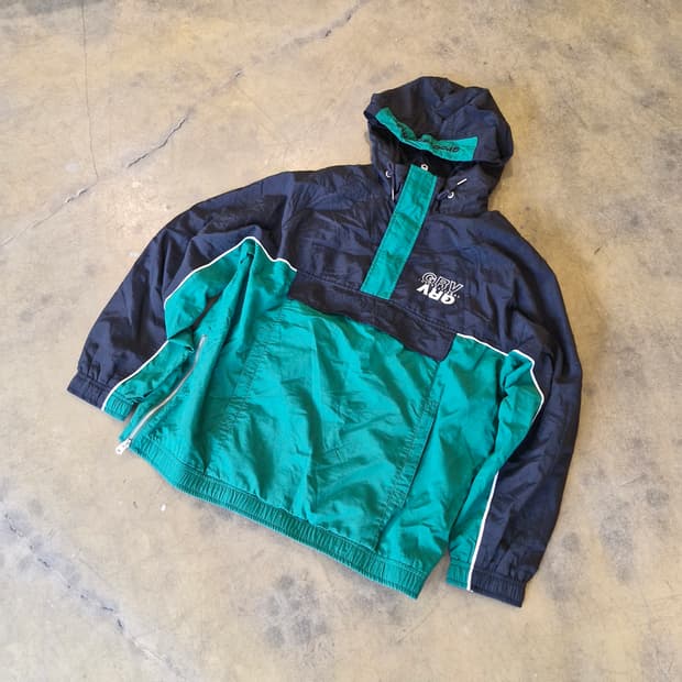 그루브라임 아노락 후드 바람막이 XL