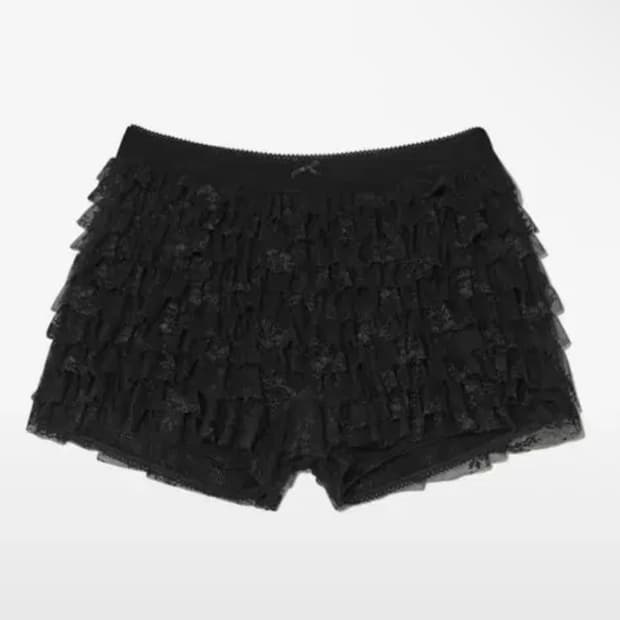 글로니 POLLY LACE BLOOMER SHORTS 블랙 S
