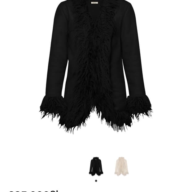 Bnfrom 비앤프롬 무스탕 코트 블랙