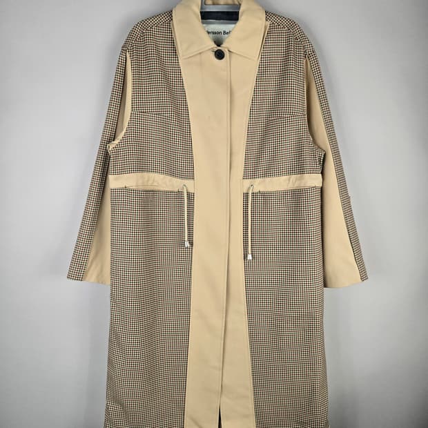 [무료배송]앤더슨벨 XS 여성 오버핏 울 혼방 싱글 트렌치코트