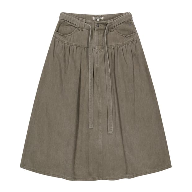 코이세이오  PUFFY COTTON SKIRT BROWN 1