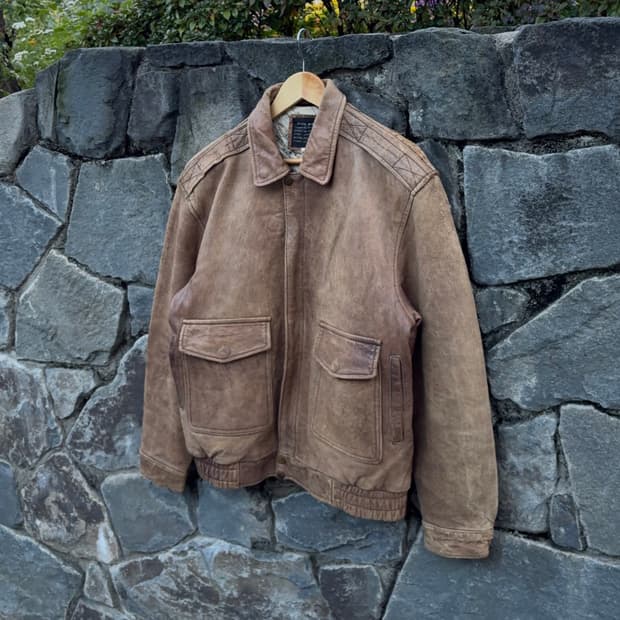 아비렉스 Avirex 타입 G-1 빈티지 플라이트 레더 자켓