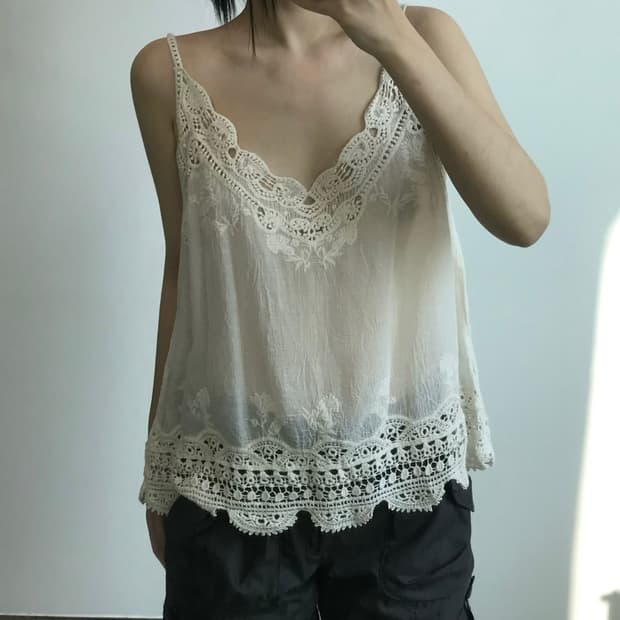 빈티지 크로쉐 블라우스