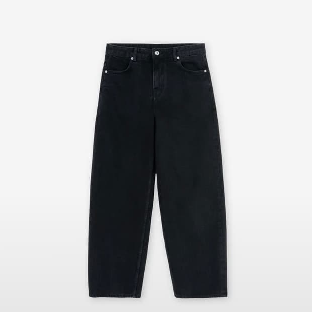 브라운야드 와이드 데님 블랙