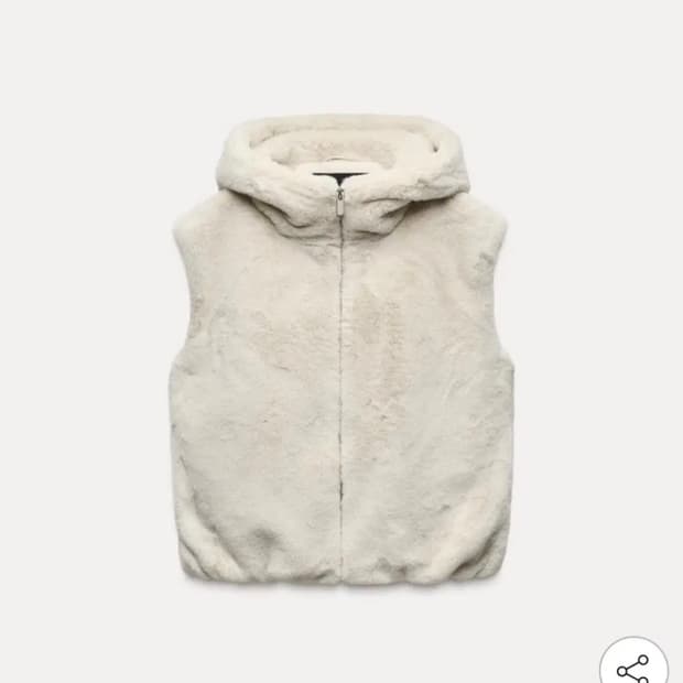 (m) 자라 퍼 후드 베스트