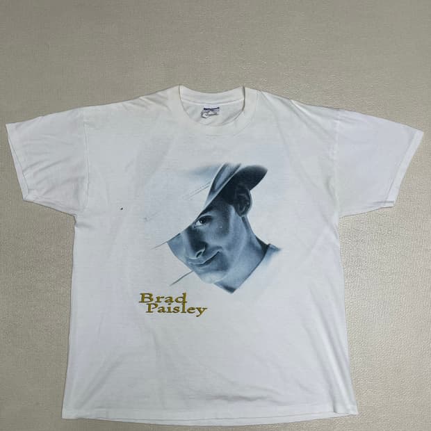90s 빈티지 Brad Paisley 투어 티셔츠 XLㄷ