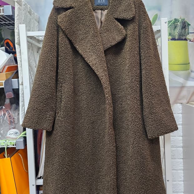 지오송지오 여성 후리스 롱코트 77~88 플리스코트 AD34