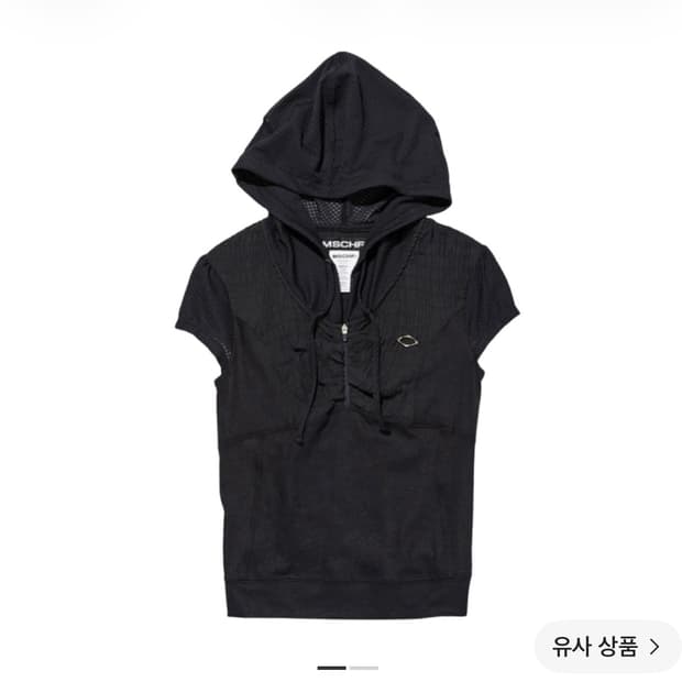 미스치프 후드 트랙 집업 블랙 S