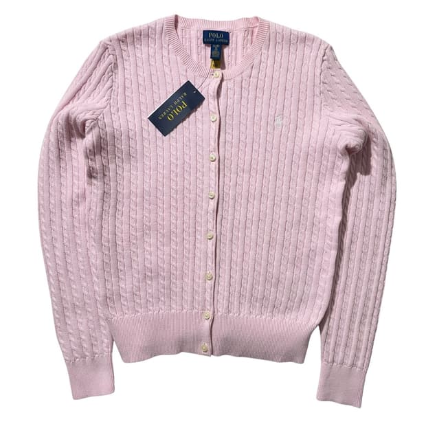 (새상품) 폴로 랄프로렌 케이블 라운드 니트 가디건