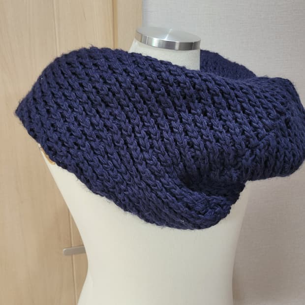 코데즈컴바인 니트 넥워머 네이비