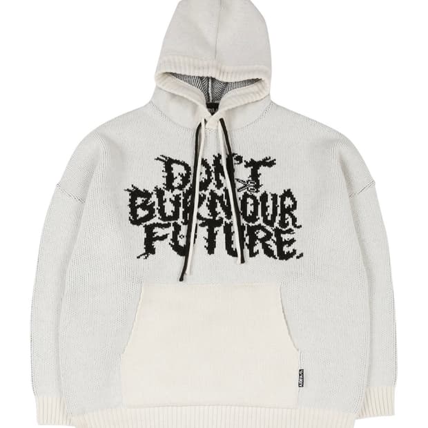 아조바이아조[PBA] DBOF Wool Knit Hoodie  IVORY