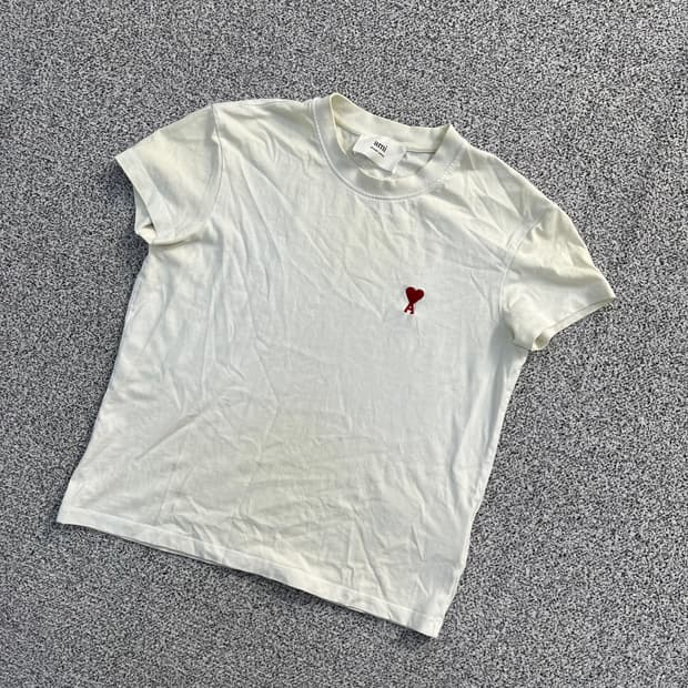 XXS 아미 여성 반팔 티셔츠 (황변) 0410M