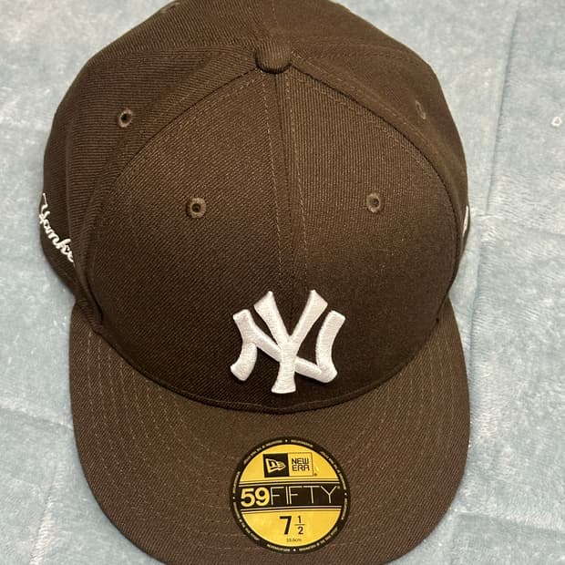 뉴에라 59 뉴욕양키즈 7 12 브라운 캡