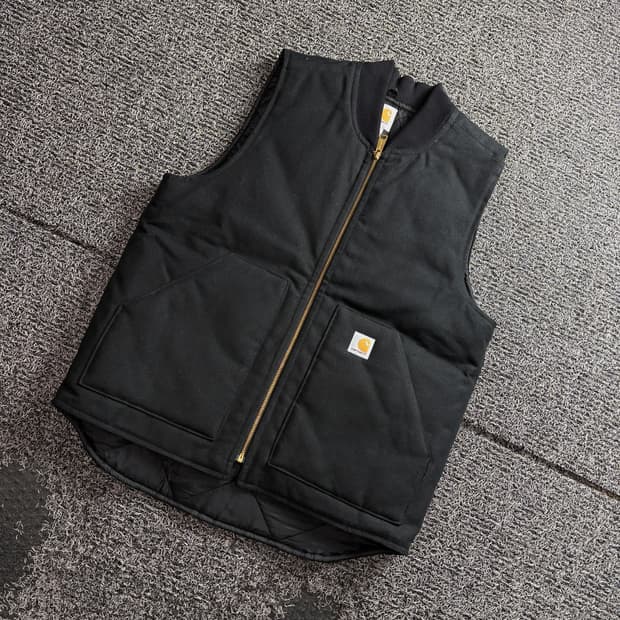 칼하트 캔버스 V01 워크 덕 베스트 블랙 3517