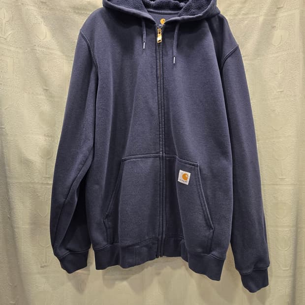 칼하트 기모 네이비 후드집업 M