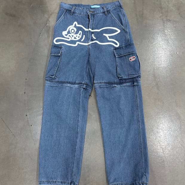 BBC 아이스크림 러닝독 투웨이 데님카고팬츠