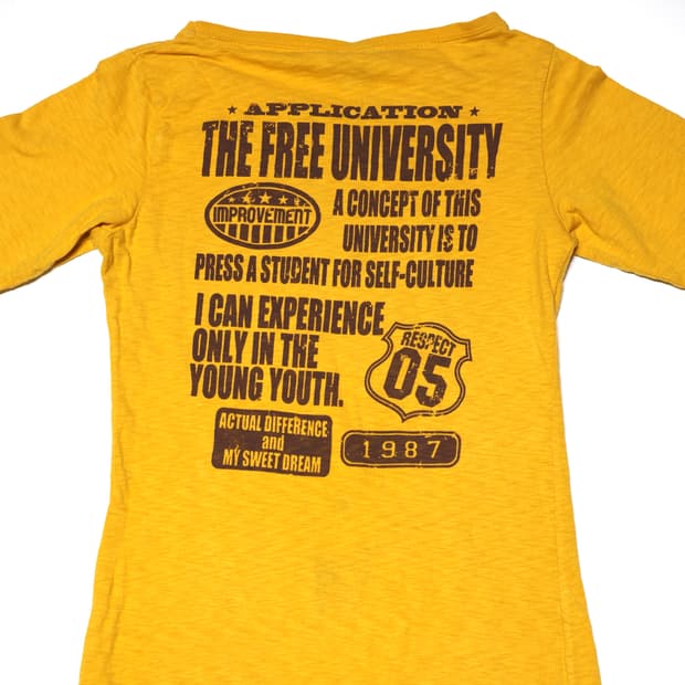 [JPN] College Print Long Sleeve Tee