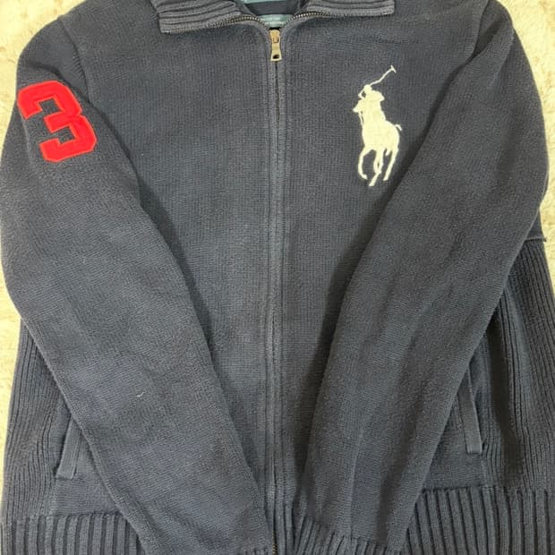 폴로 빅포니 니트집업(희귀)