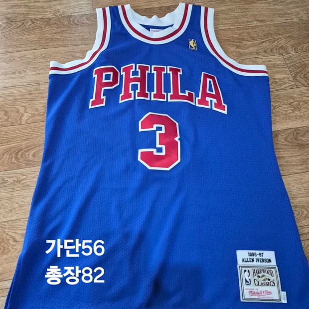 [미첼앤네스] 96-97 앨런 아이버슨 필라델피아 스윙맨 저지 (L)