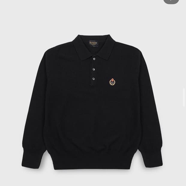 해리티지플로스 울폴로셔츠 블랙 L