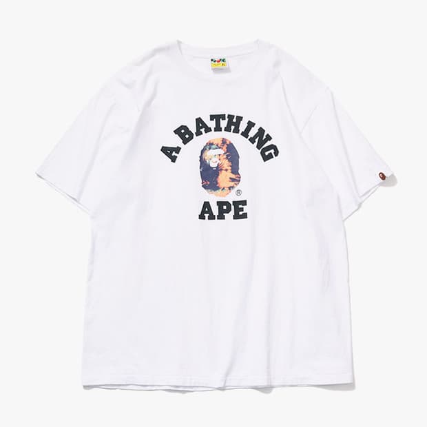 BAPE - TIEDYE COLLEGE T SHIRT