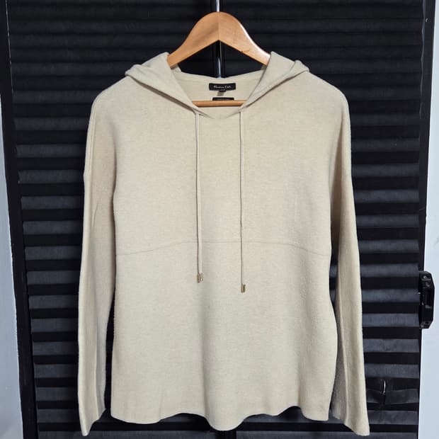 [마시모두띠] 절개 라인 니트 풀오버 후드티 | 00180