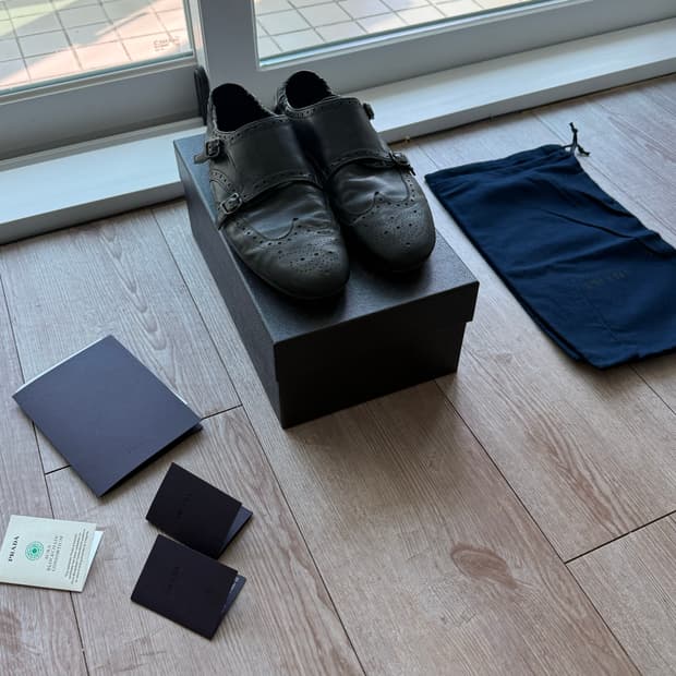 [uk9] 프라다 더블몽크 블랙