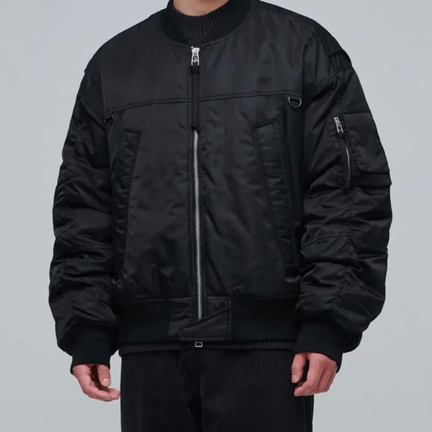 (L)무탠다드 오버사이즈 유틸리티 MA-1 보머 자켓
