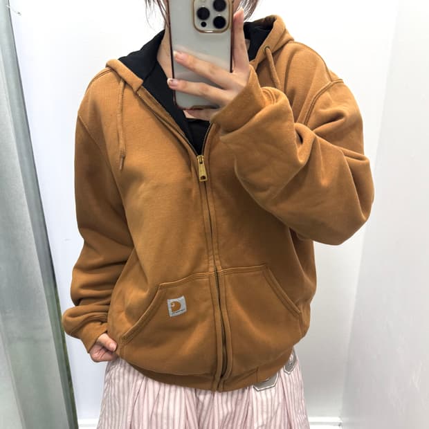 칼하트 브라운 후드집업