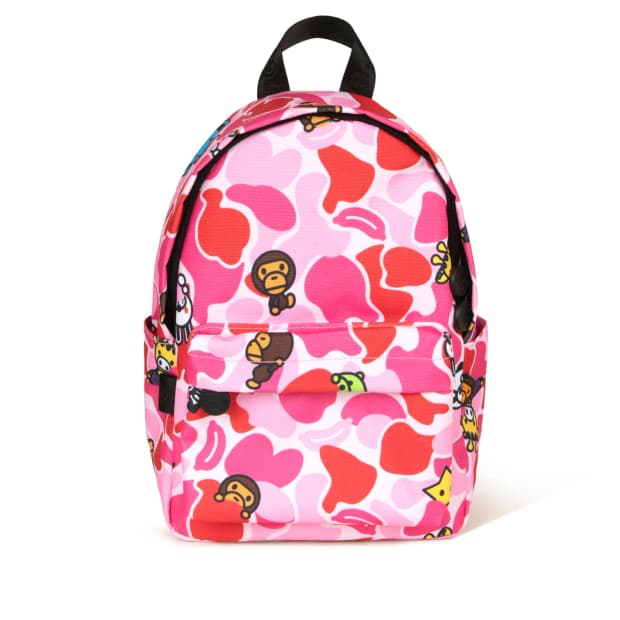 (오더) 베이프 베이비 마일로 26SS 카모 백팩 미니 핑크