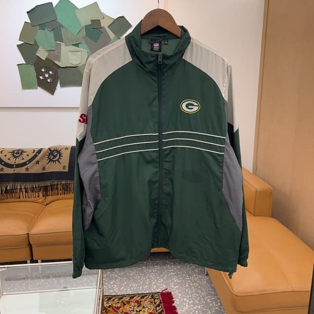 리복 NFL 그린베이 패커스 바람막이 자켓 105 C05043 