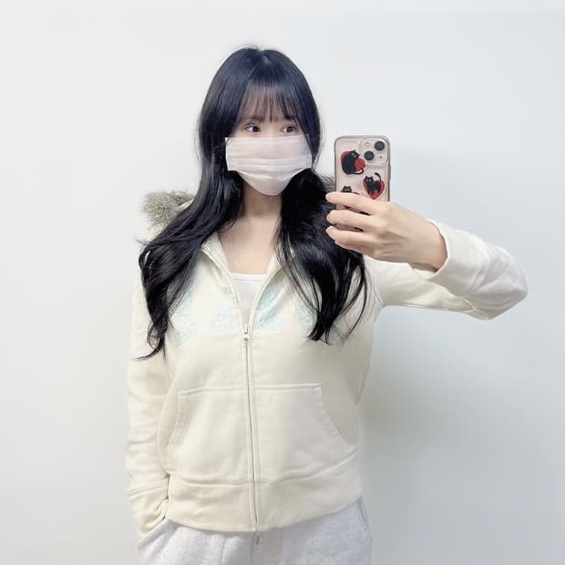 갭 Gap 스펠 로고 울프죠 퍼 후드집업