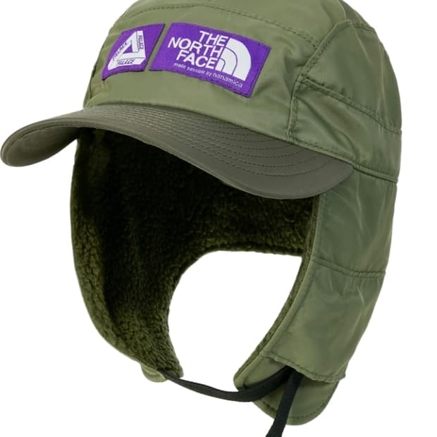 팔라스 x 노스페이스 퍼플라벨 윈드스토퍼 필드 햇 세이지 그린 - 25F