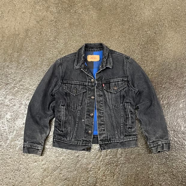80s USA Levis 데님 트러커 자켓 (90)