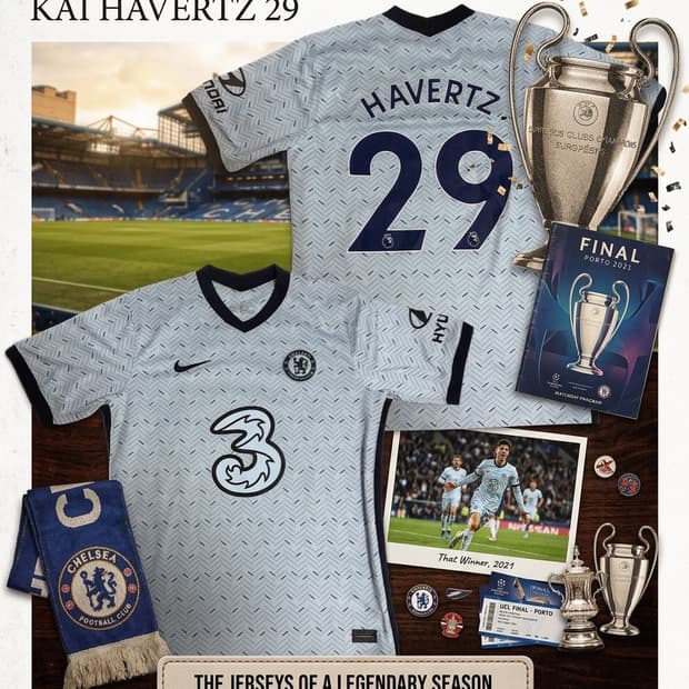 EPL 20/21 첼시 어웨이 카이 하베르츠 유니폼입니다