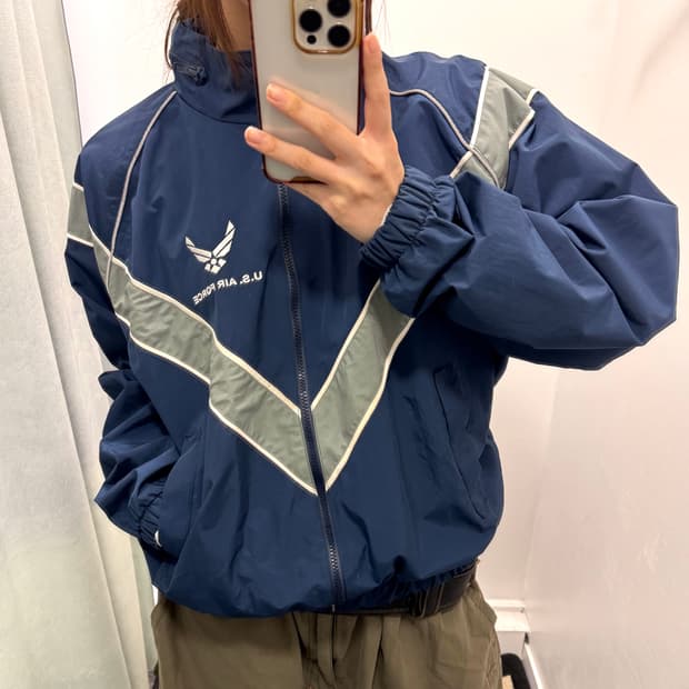 us airforce ptu 네이비 바람막이 자켓