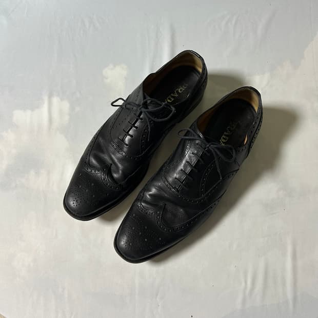 Prada wing tip derby shoes