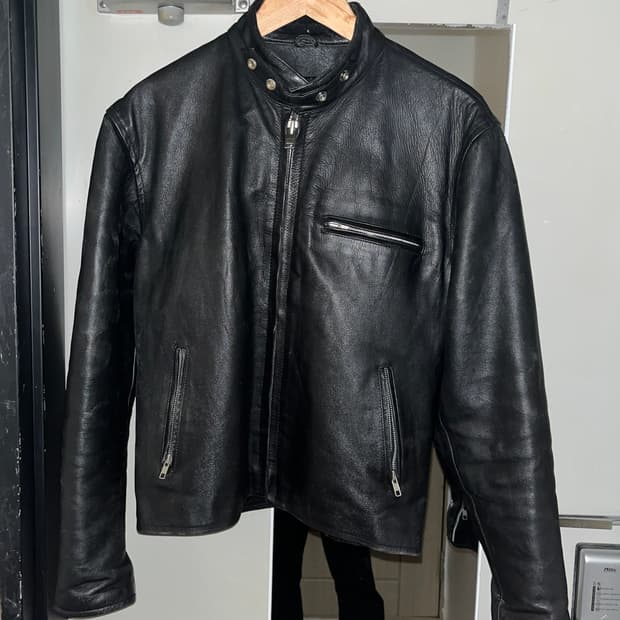 카페레이서 자켓 소가죽 카우하이드 