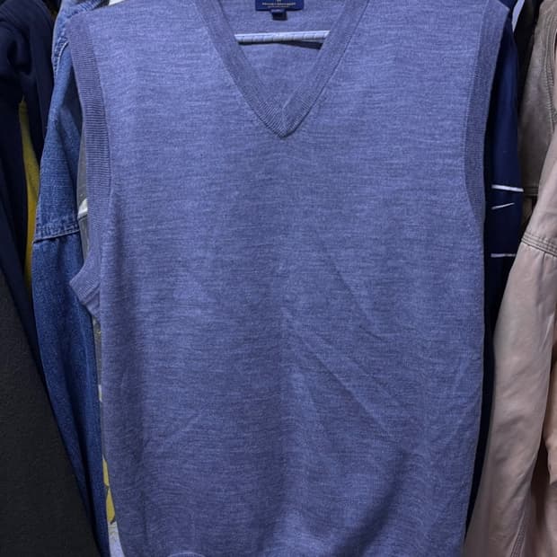 브룩스브라더스 니트 베스트 그레이 m