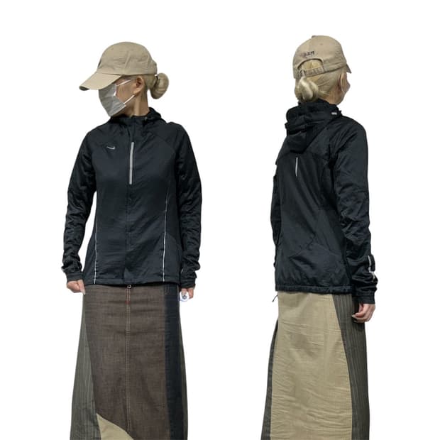 나이키 블랙 후드 바람막이 자켓 M