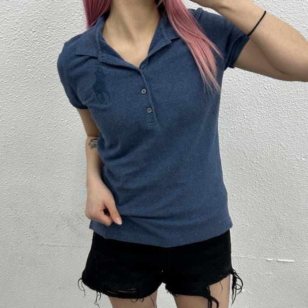 폴로 랄프로렌 네이비 빅포니 네이비 pk티 M