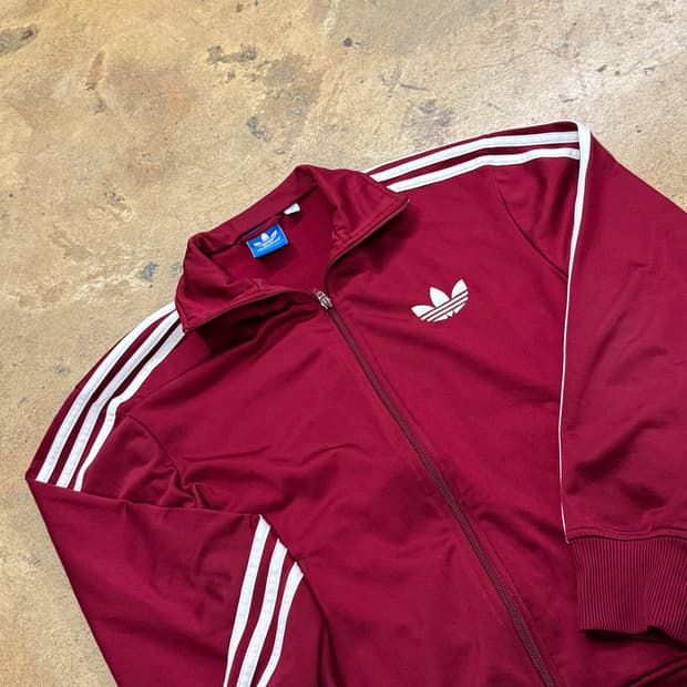 아디다스 버건디 구파이어버드 트랙탑 져지