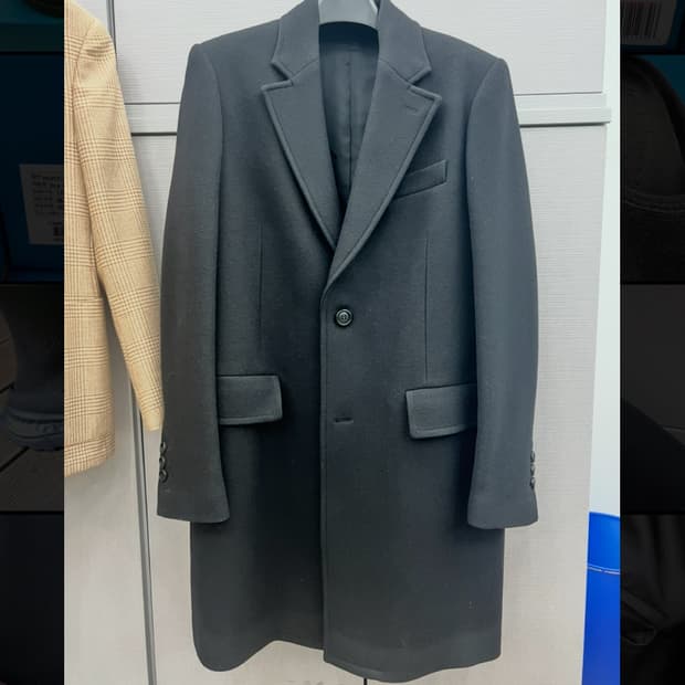 ami 아미 울 코트 블랙