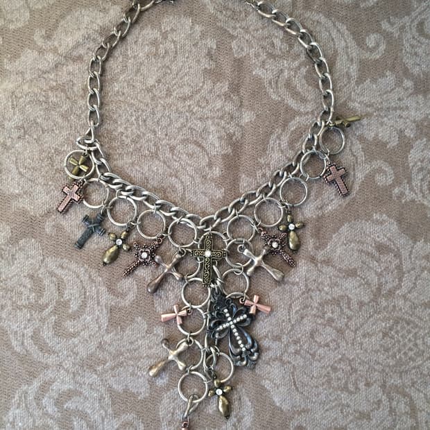 cross layer chain necklace