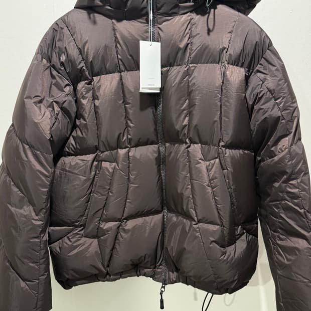 [1size] 비긴202 글라이드 라인 다운 점퍼 다크브라운