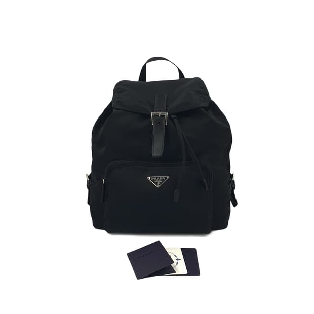 프라다 리나일론 원포켓 블랙 백팩 BZ4650